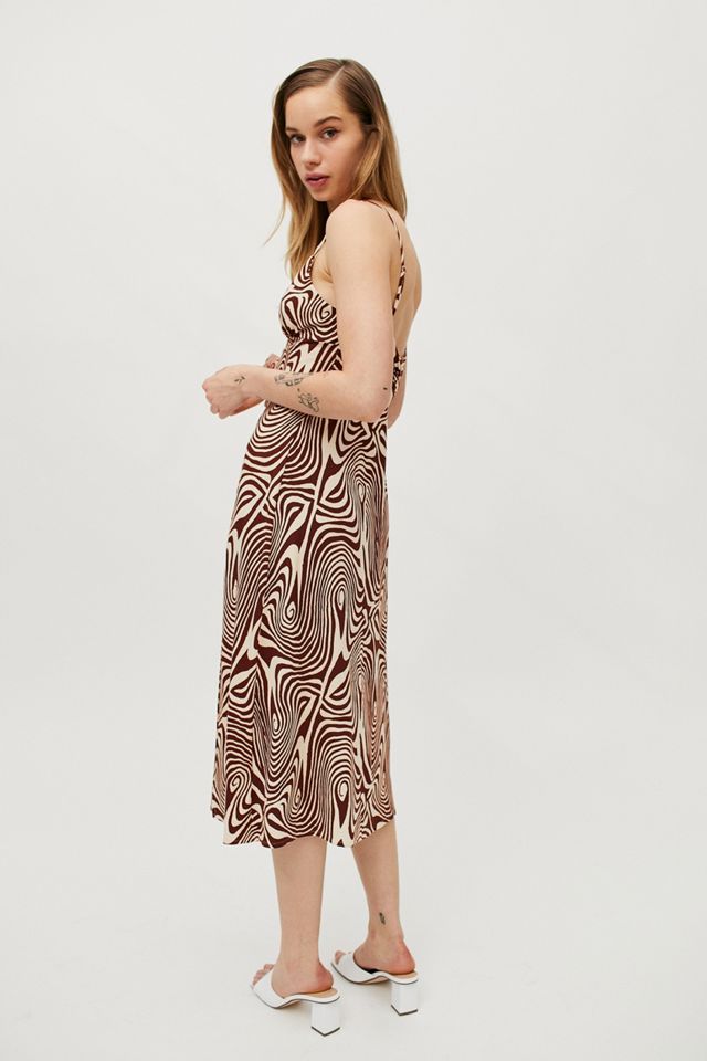 UO Ashley Swirl Print Midi Dress #3