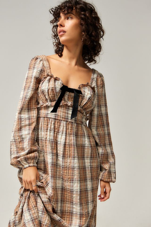 Kimchi Blue Wanda Check Midi Dress #2