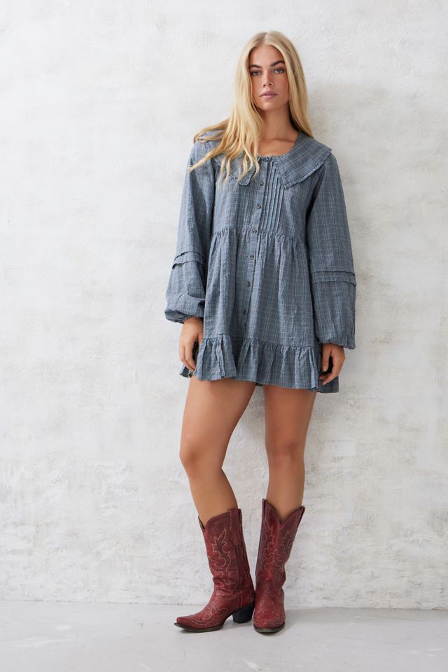 Kimchi Blue Eydie Check Mini Dress #1
