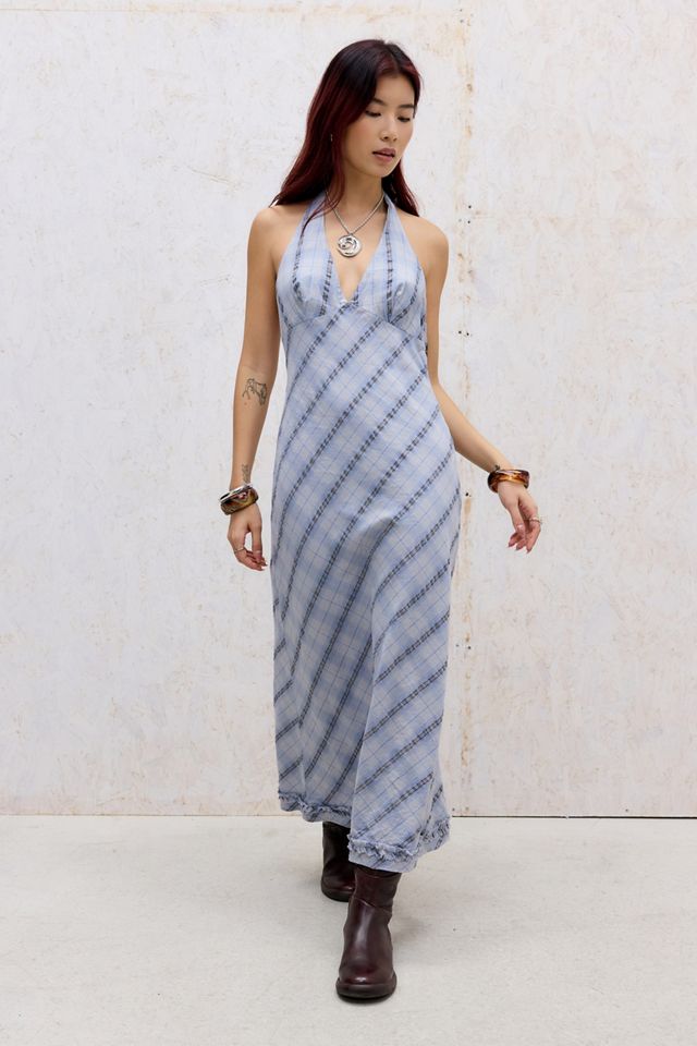 Robe mi-longue à col halter BDG Rita #2