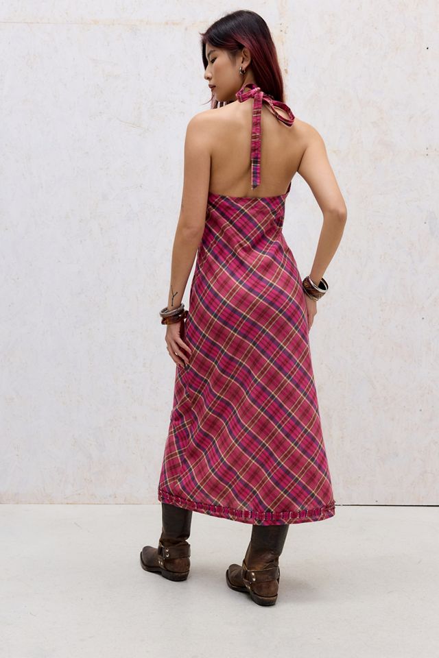 Robe mi-longue à col halter BDG Rita #3
