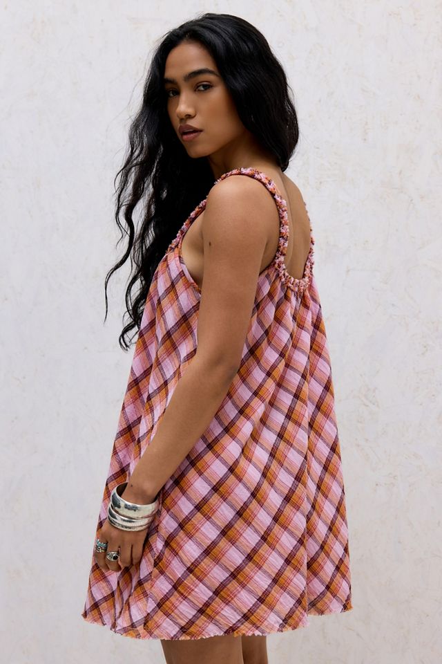 BDG Madras Check Mini Dress #3