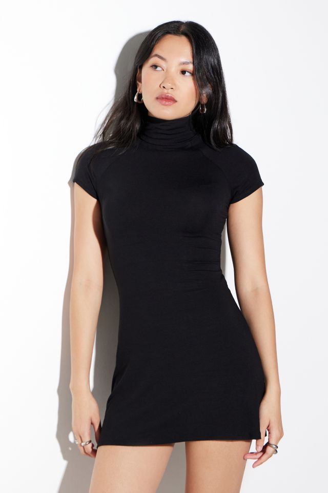 Black mock turtleneck dress best sale