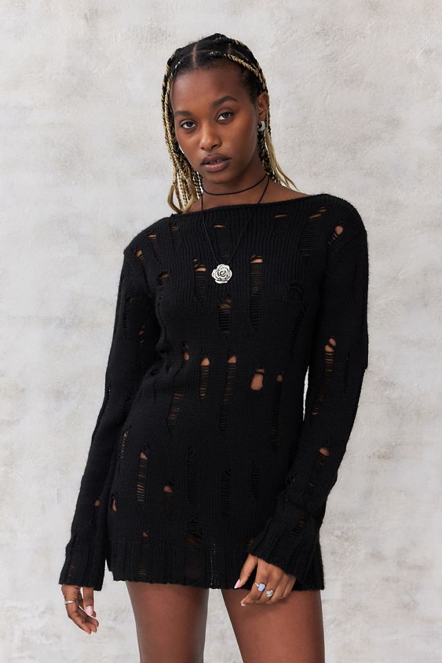 UO Hailey Open-Stitch Abito in maglia a scala #2