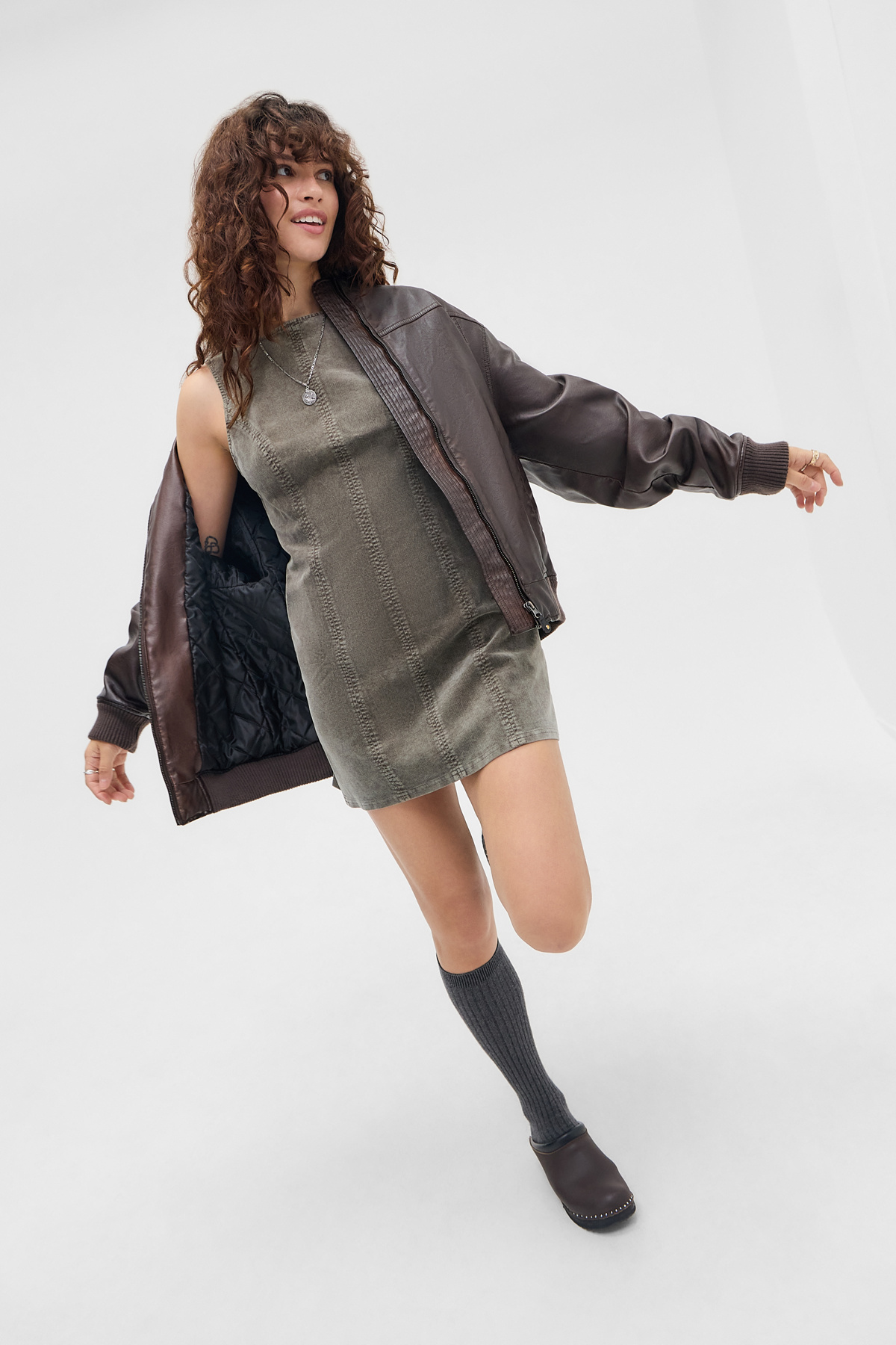 BDG Lilith Corduroy Mini Dress
