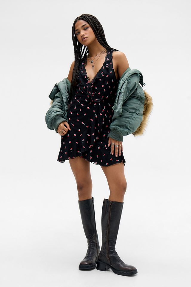 Mini abito ricamato Wrapped In You Kimchi Blue #1