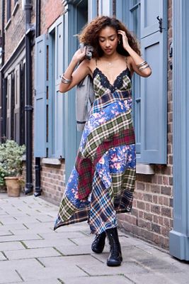 Abito Midi Asimmetrico Plaid About You BDG