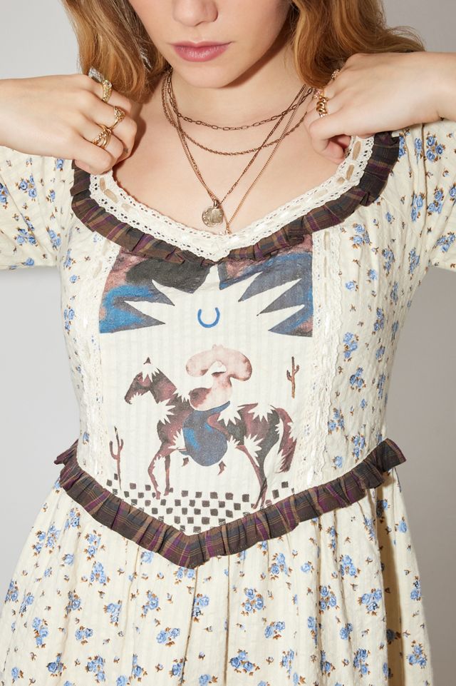 UO x TuftLuck Bib-Detail Mini Dress #2