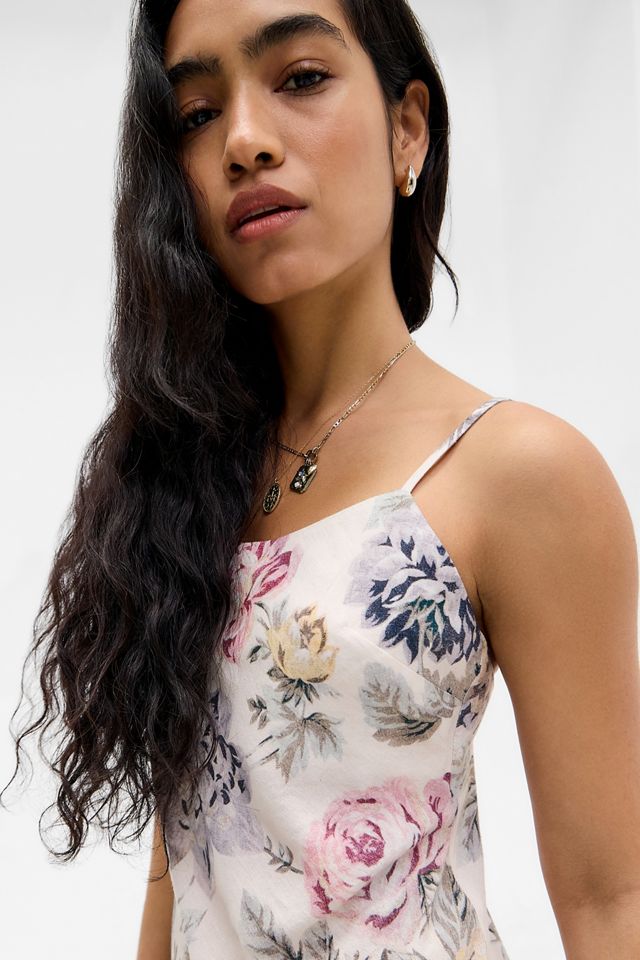 Robe nuisette à coupe en biais florale UO Bailey #2