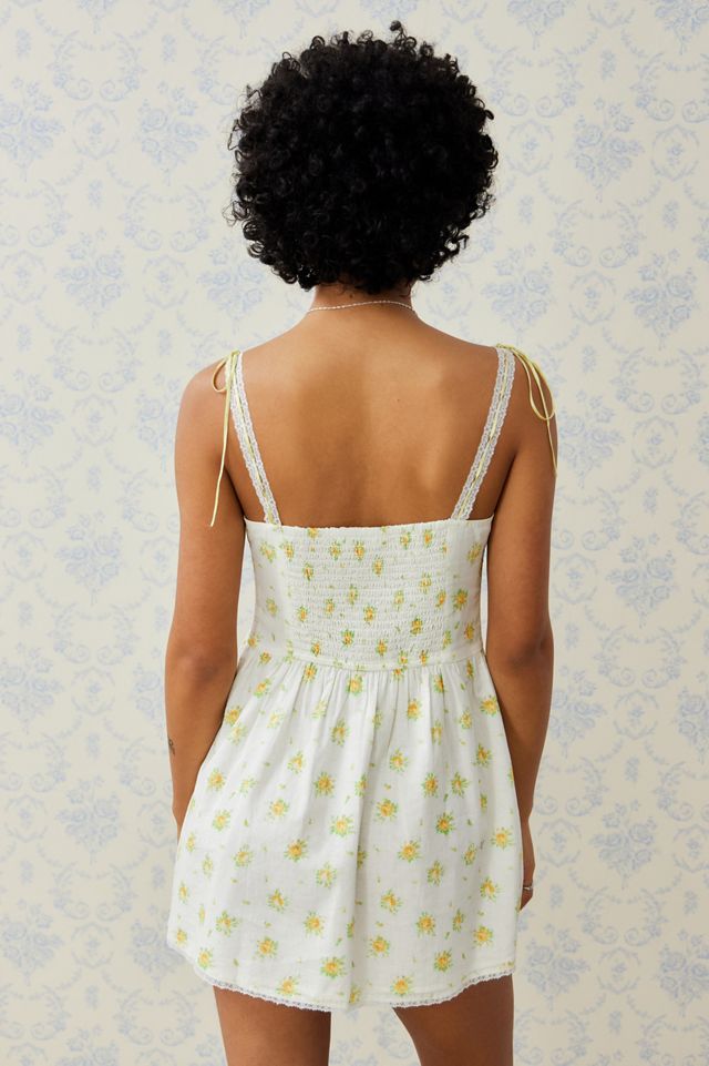 Katana Mini Dress - Blue Leaf Orchid