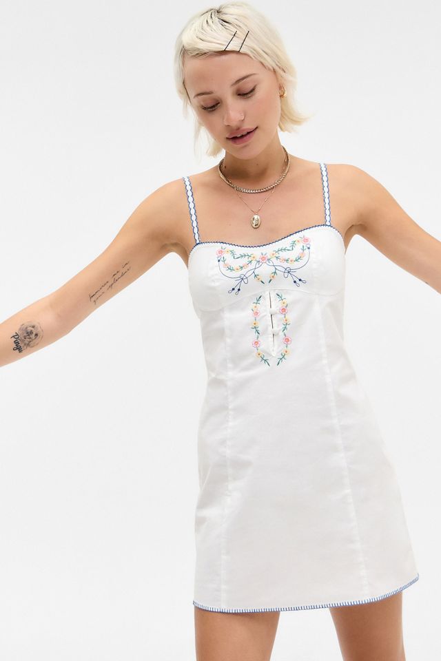 Kimchi Blue Aiko Embroidered Mini Dress #2