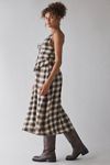 urban outfitters plaid midi dress Avril Plaid Midi Dress