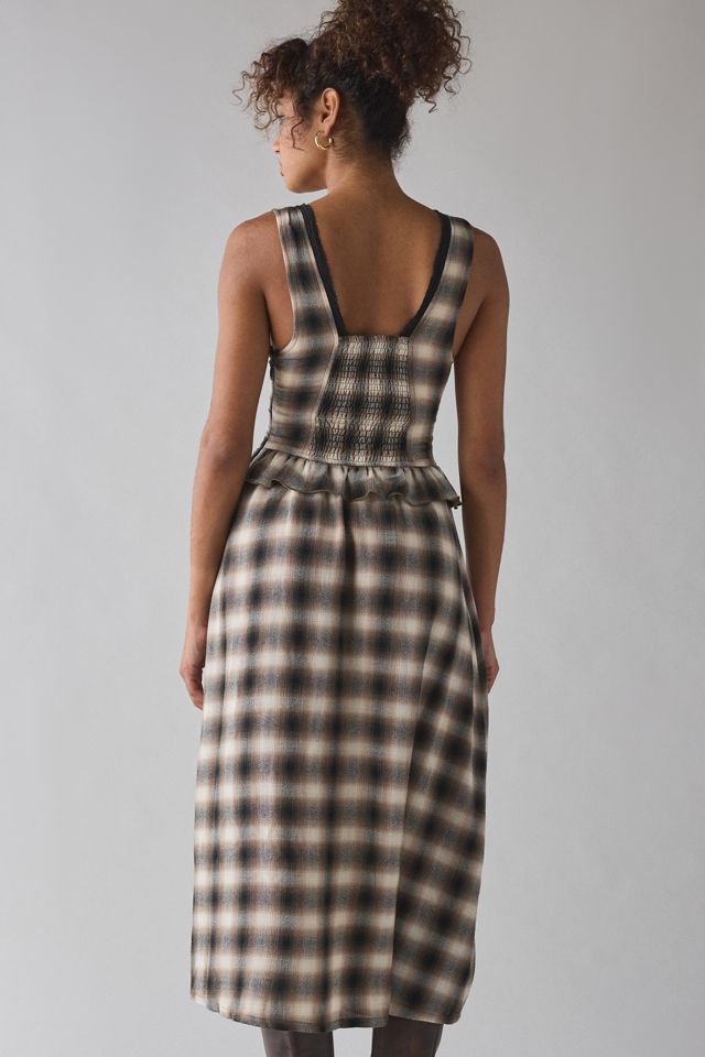 UO Perfectly Plaid Midi Dress #4