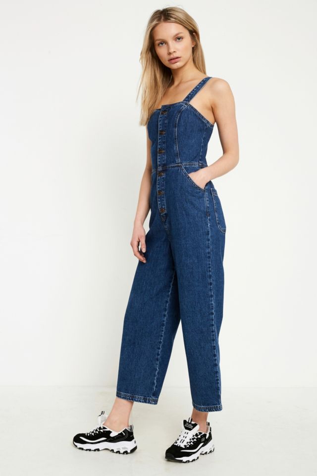 Urban outfitters jean clearance jumpsuit