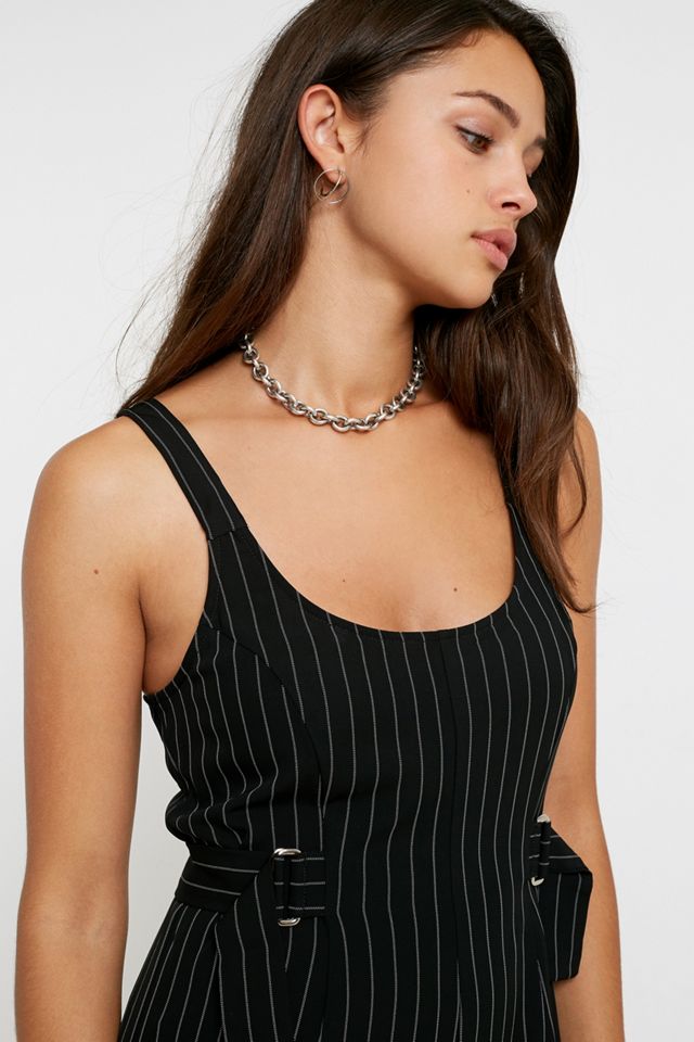 UO Pinstripe Jumpsuit #1