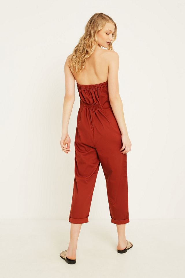 Urban Outfitters – Overall in Rostrot mit Knopfleiste #4