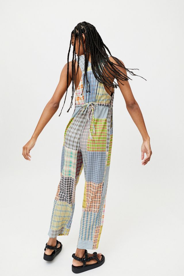 UO Nikki Patchwork Dungarees #1