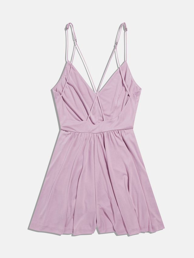 UO Purple Vanessa Cupro Playsuit #5