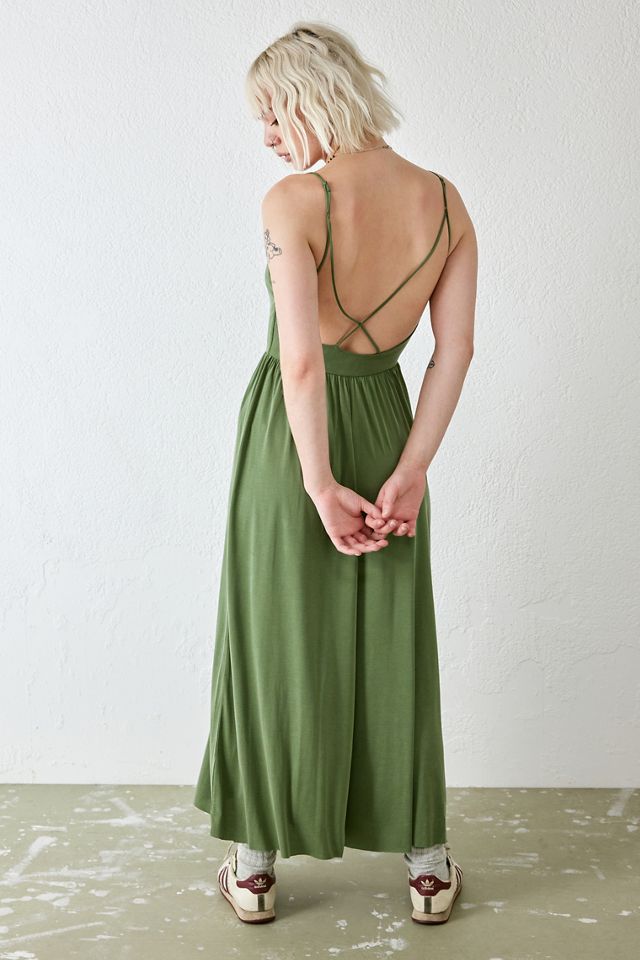 UO Molly Cupro Culotte Jumpsuit #3