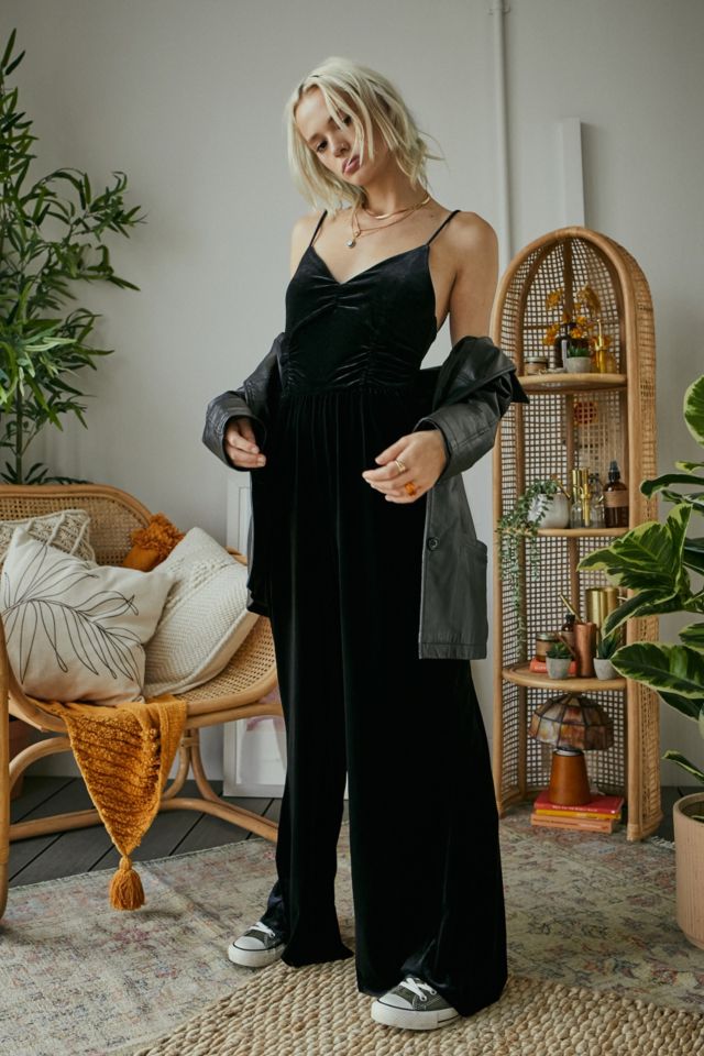 Urban outfitters 2025 velvet jumpsuit