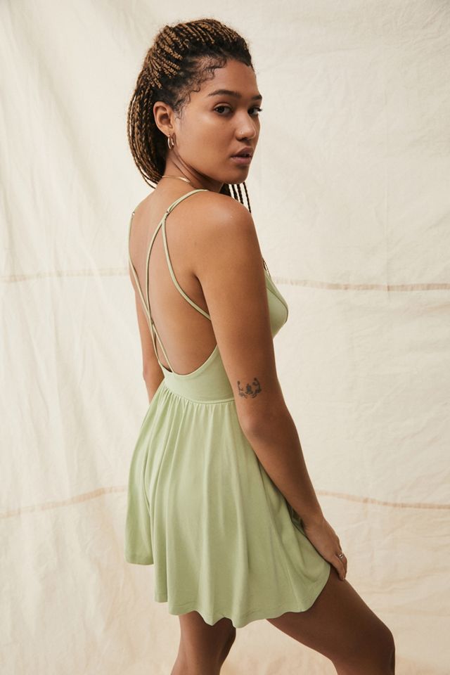 UO Black Vanessa Cupro Playsuit #3
