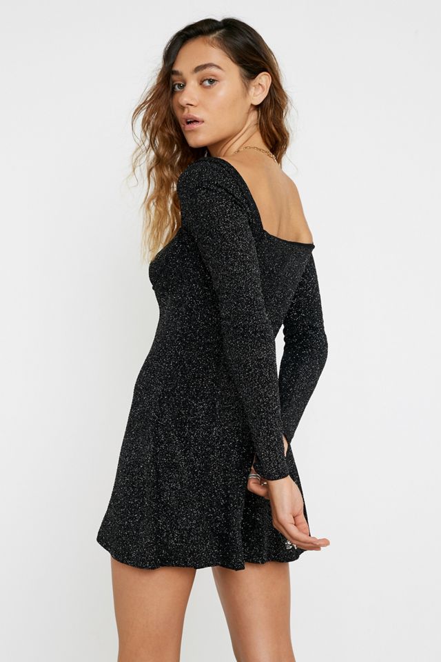 urban outfitters black sequin dress Edikted Women's Bring The Sparkle Sequin Mini Dress - Gray
