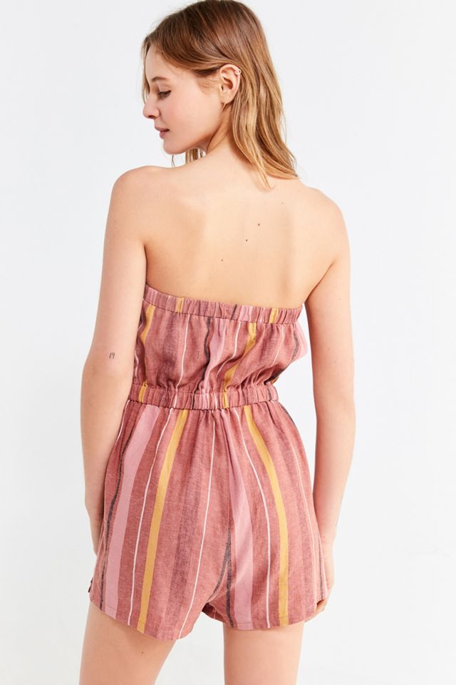 UO Button-Through Linen Tube Top Playsuit #2