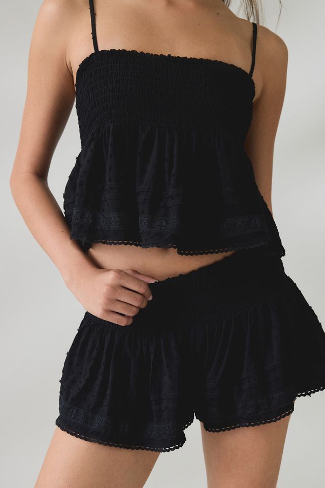 Kimchi Blue Kaffee-Date Oberteil & Shorts Set #1