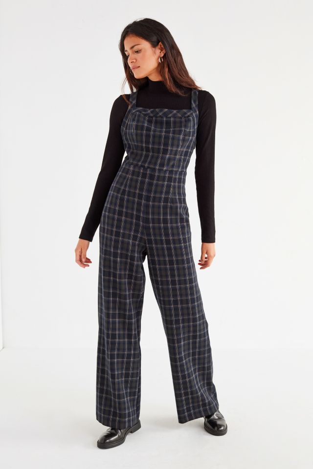 Urban outfitters store plaid jumpsuit