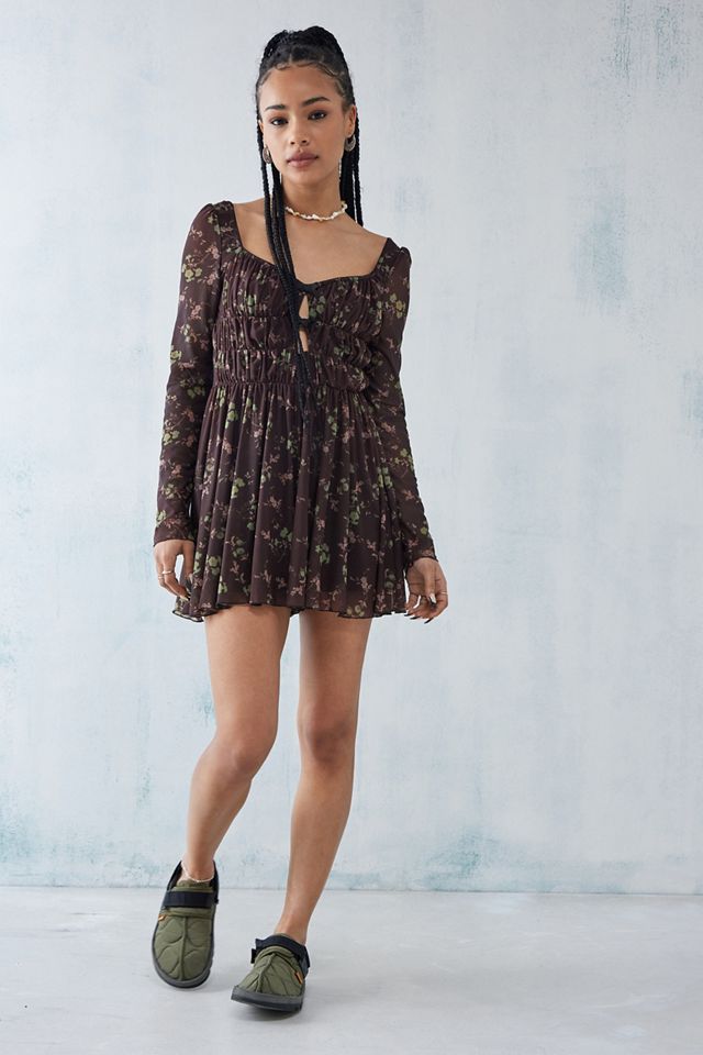 UO Diana Ruched Cut-Out Playsuit #2