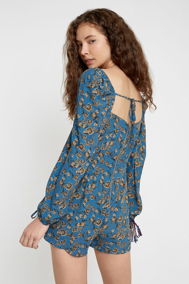 UO Bonita Floral Sweetheart Playsuit #3
