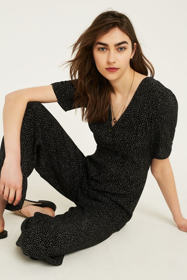 UO Mini Dot Button-Through Tea Jumpsuit #4