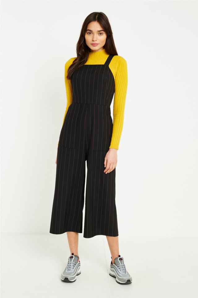 Pinstripe culotte hot sale jumpsuit