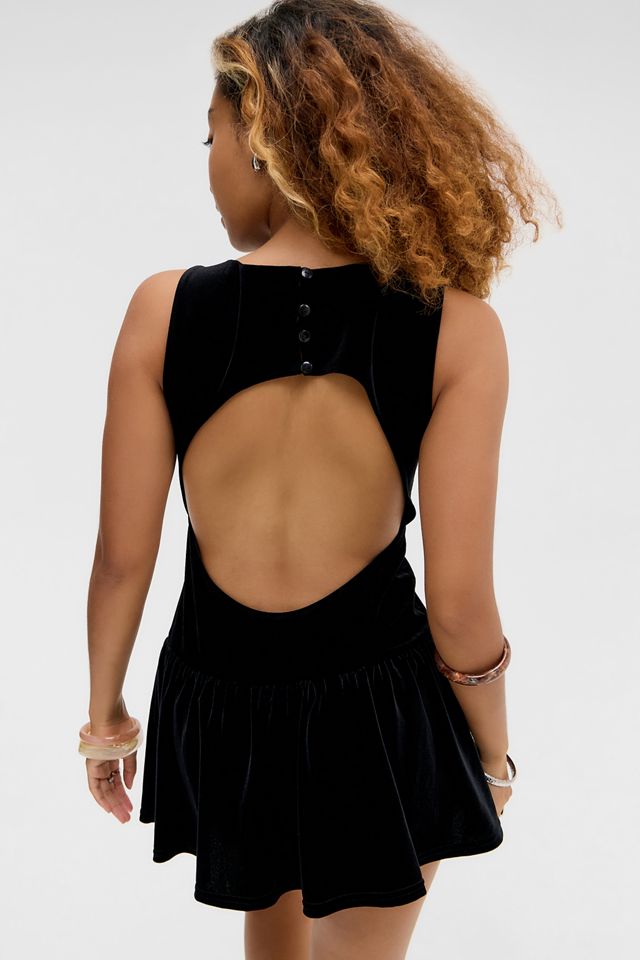 Silence + Noise Arlo Velvet Romper #2