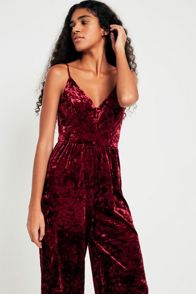 Silence + Noise Molly Velvet Jumpsuit #1