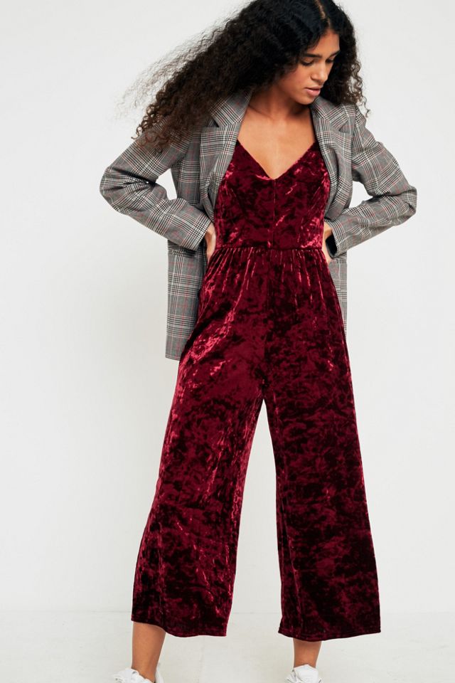 Silence + Noise Molly Velvet Jumpsuit #5