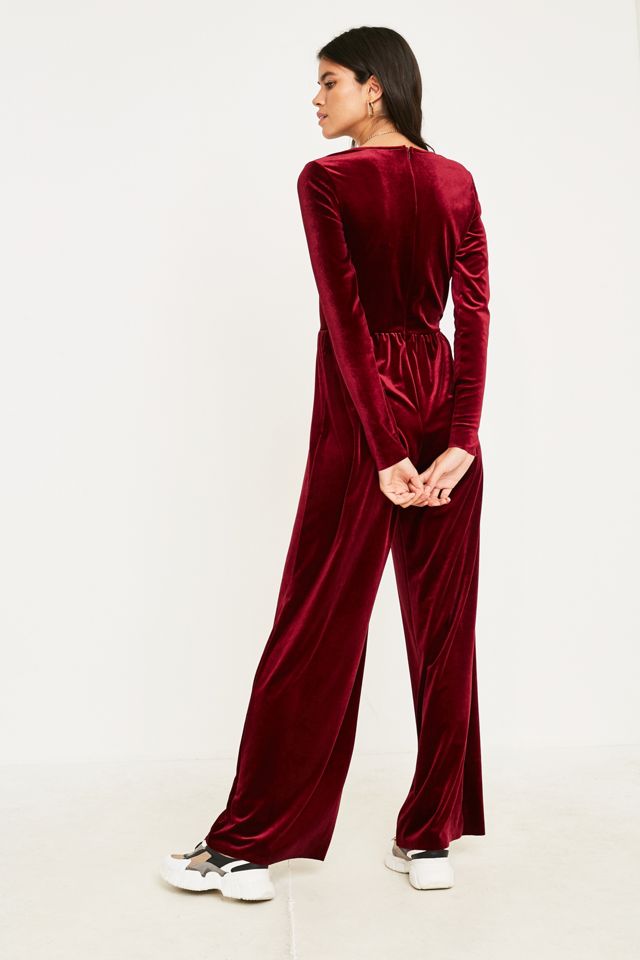 UO Velvet Wrap Jumpsuit #3