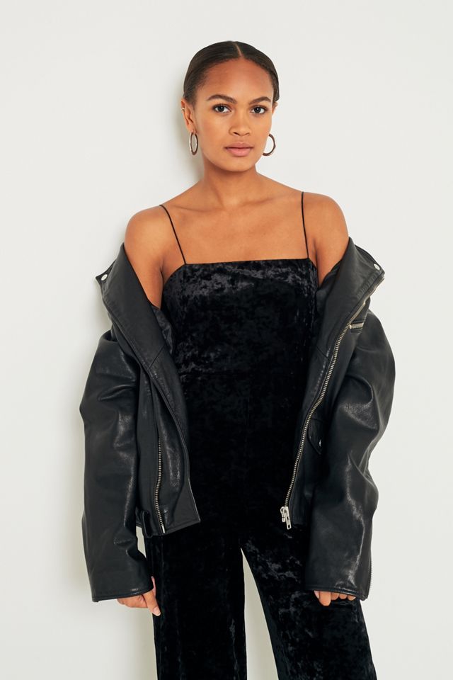 Pins & Needles Velvet Straight Neck Jumpsuit #6