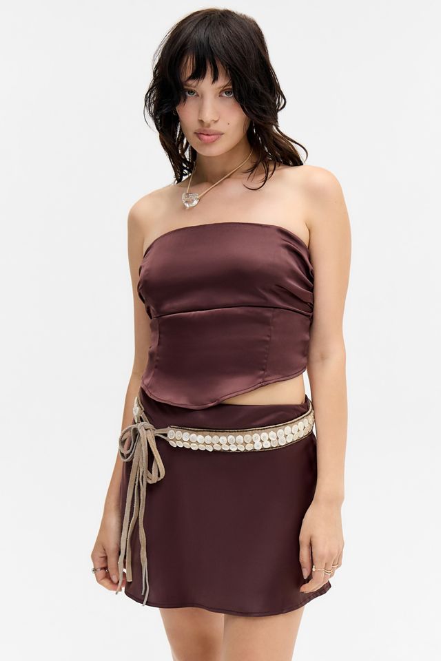 UO Clarissa Satin Skirt #1