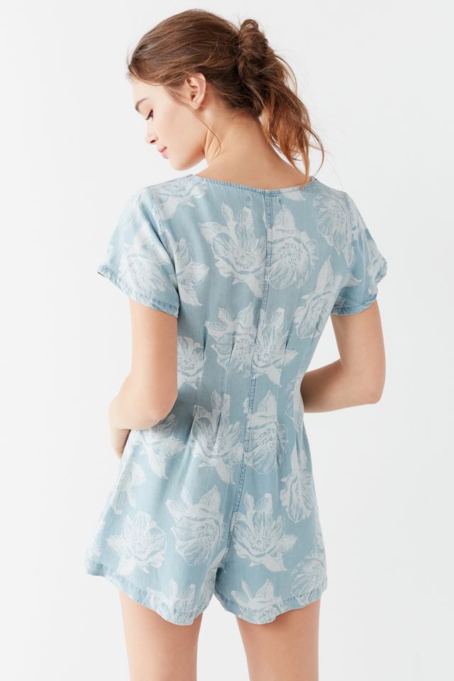 UO Julian Floral Chambray Playsuit #3