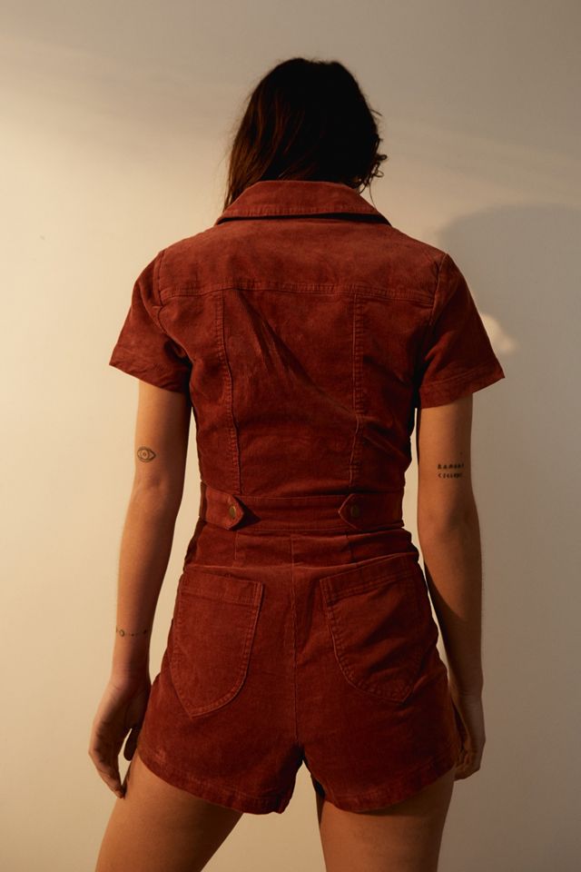 UO Tyson Short Sleeve Corduroy Playsuit #2