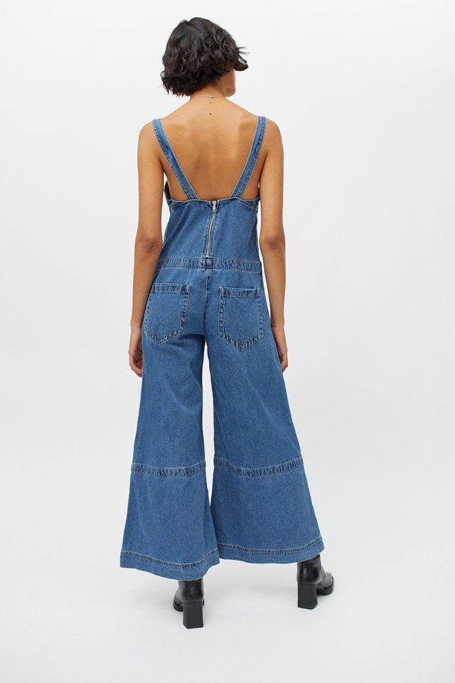 UO - Combi-pantalon avec jambes larges Penny en denim #1