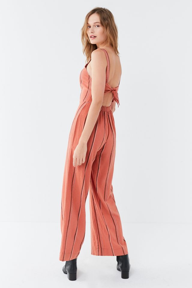UO Ashley Buttoned Tie-Back Jumpsuit #1