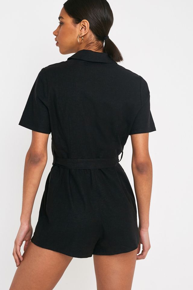 UO Hey Sunshine Black Playsuit #3