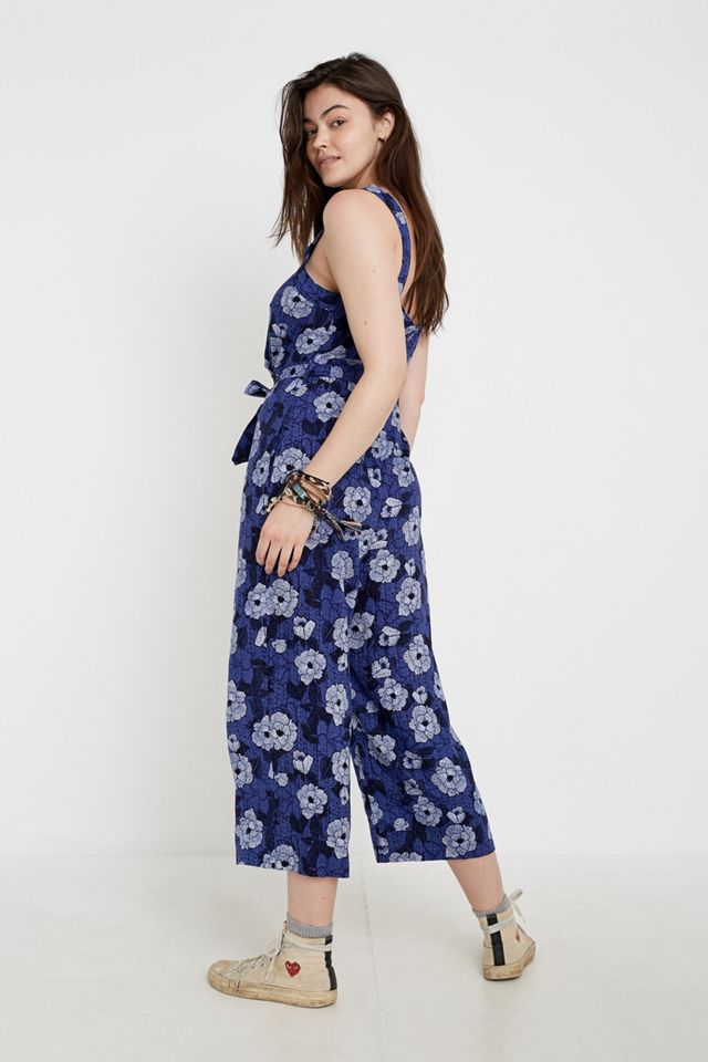 UO Emily Sarah Printed Linen Jumpsuit #1
