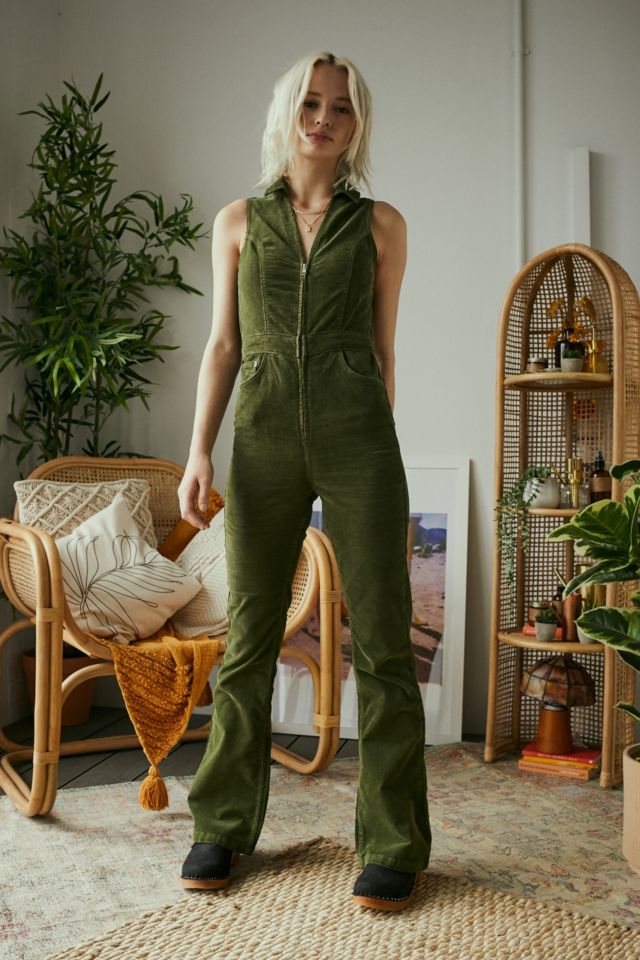 Urban outfitters green outlet corduroy dress