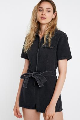 Urban outfitters best sale denim romper