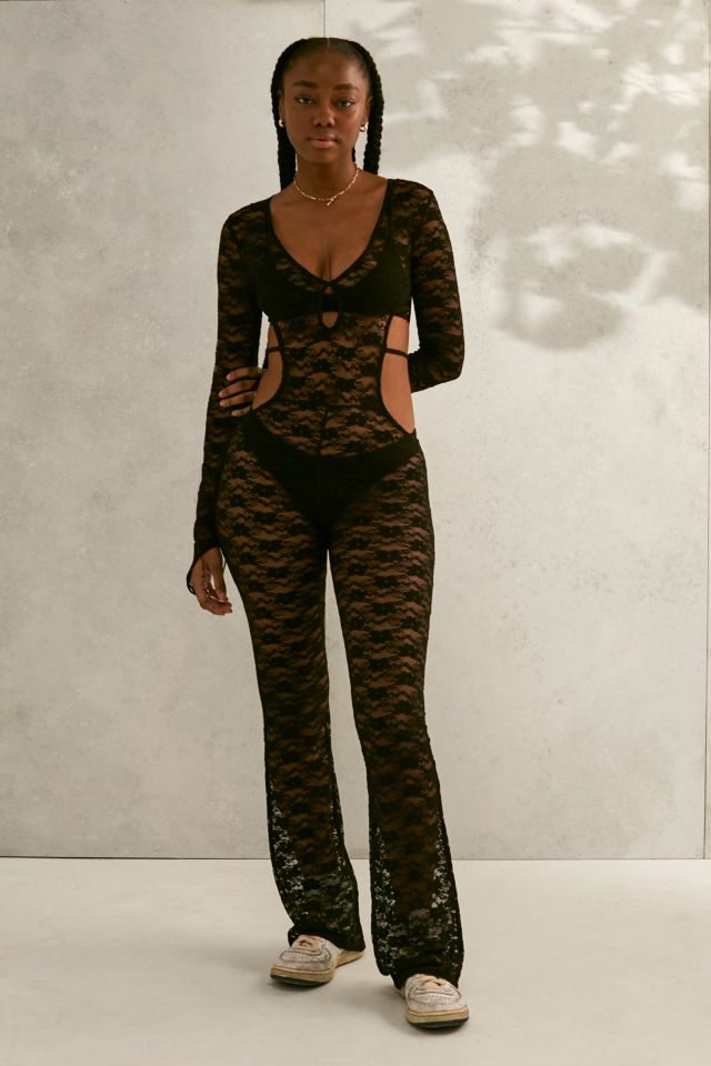 Black jumpsuit urban outfitters sale