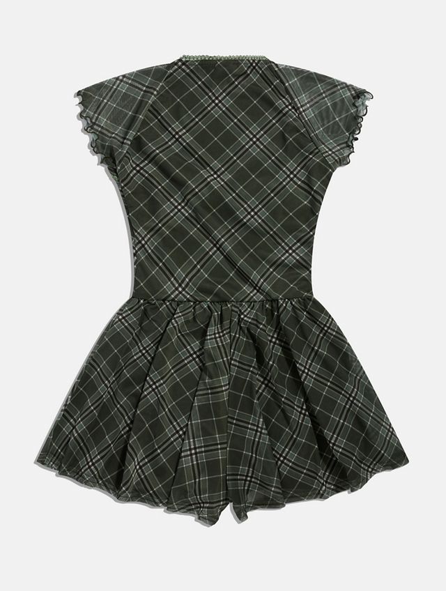 UO Milly Mesh Check Playsuit #4