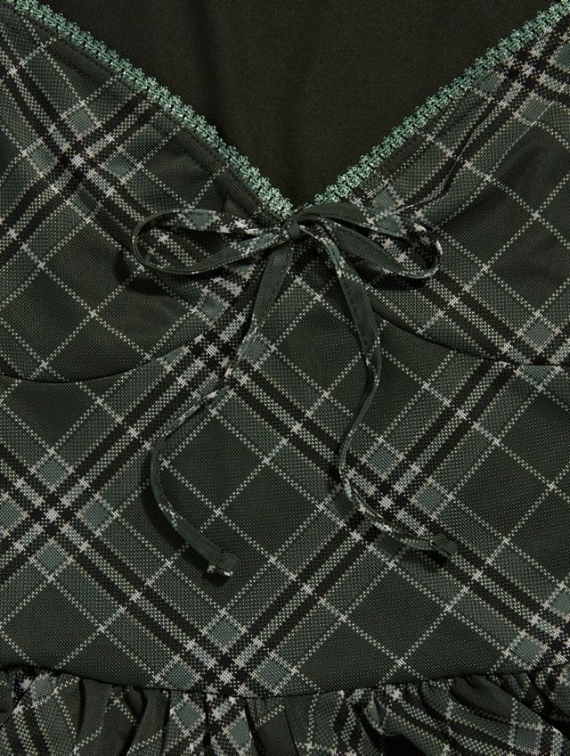 UO Milly Mesh Check Playsuit #5